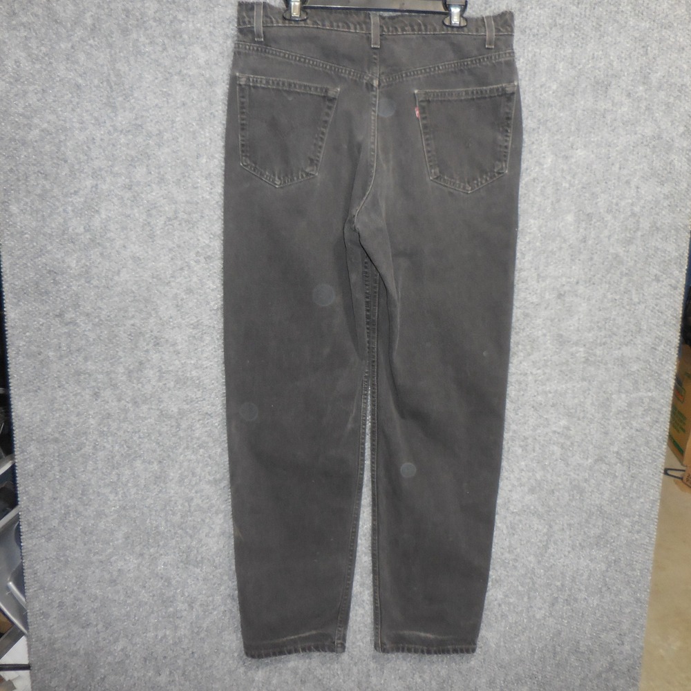 Levis 550 Relaxed Fit Jeans Mens 35x32 Faded Black Vintage Y2K Made in Canada